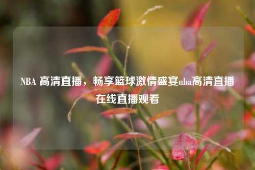 NBA 高清直播,畅享篮球激情盛宴nba高清直播在线直播观看