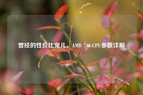 曾经的性价比宠儿,AMD 740 CPU参数详解