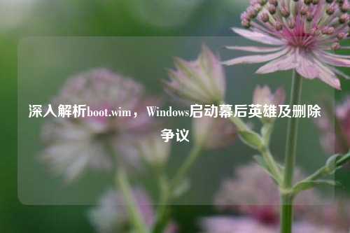 深入解析boot.wim，Windows启动幕后英雄及删除争议