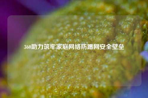 360助力筑牢家庭网络防蹭网安全壁垒