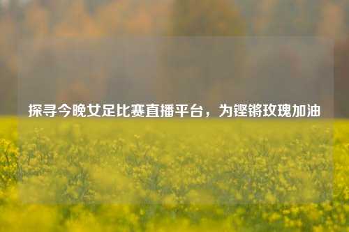 探寻今晚女足比赛直播平台,为铿锵玫瑰加油