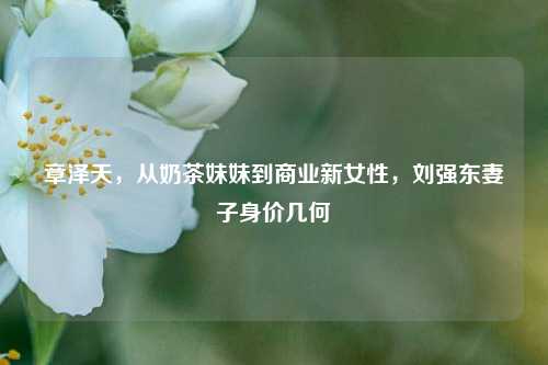 章泽天,从奶茶妹妹到商业新女性,刘强东妻子身价几何