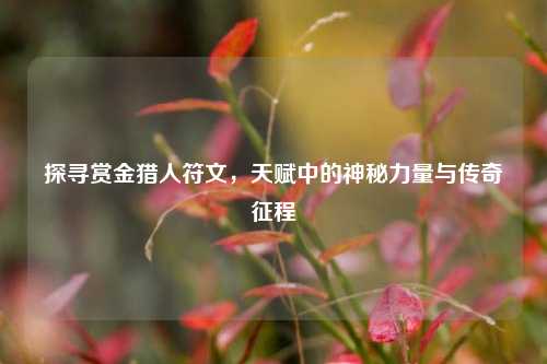 探寻赏金猎人符文，天赋中的神秘力量与传奇征程