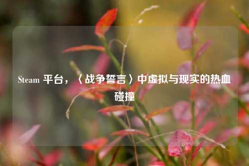 Steam 平台,〈战争誓言〉中虚拟与现实的热血碰撞