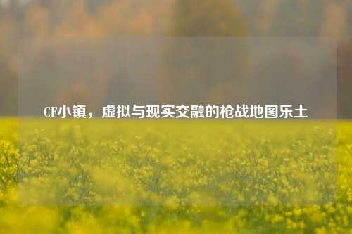 CF小镇,虚拟与现实交融的枪战地图乐土