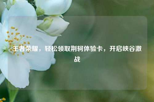 王者荣耀,轻松领取荆轲体验卡,开启峡谷激战