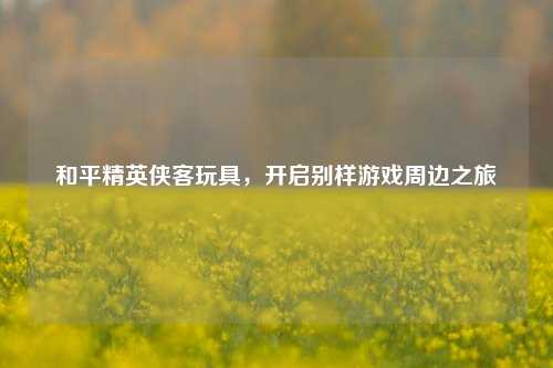 和平精英侠客玩具，开启别样游戏周边之旅