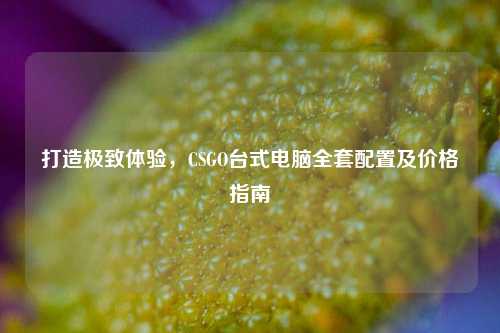 打造极致体验，CSGO台式电脑全套配置及价格指南