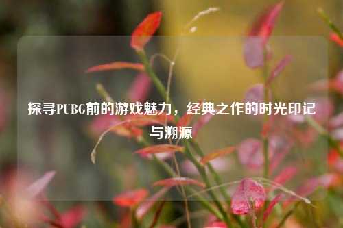 探寻PUBG前的游戏魅力，经典之作的时光印记与溯源