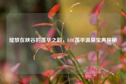 绽放在峡谷的莲华之韵,LOL莲华温泉宝典探秘
